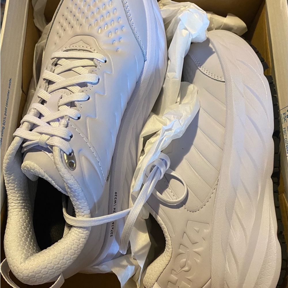Hoka White Running Shoes